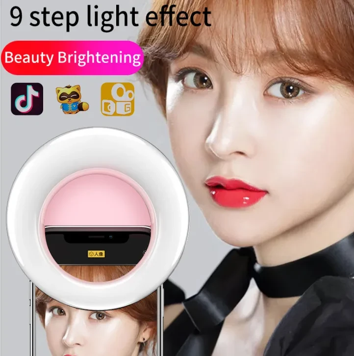 WQ20 Beauty LED Fill Light Rechargeable USB Self-Timer