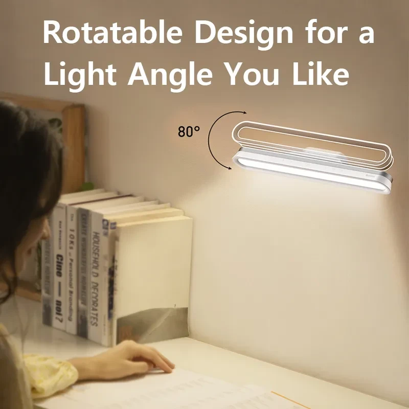 Magnetic LED Table Lamp with Adjustable Light & Long Battery Life