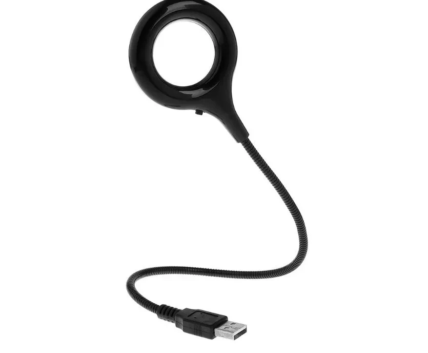 USB LED Flexible Desk Lamp with Magnifier for Laptop & Desktop