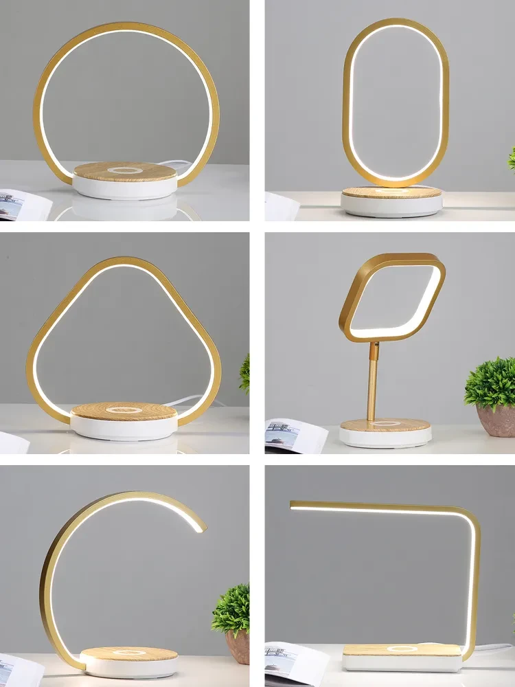 2-in-1 LED Desk Lamp with Cable-Free Mobile Charging