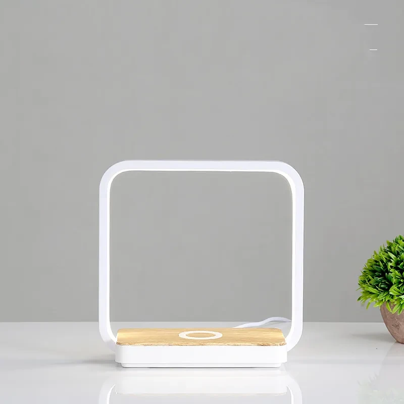2-in-1 LED Desk Lamp with Cable-Free Mobile Charging