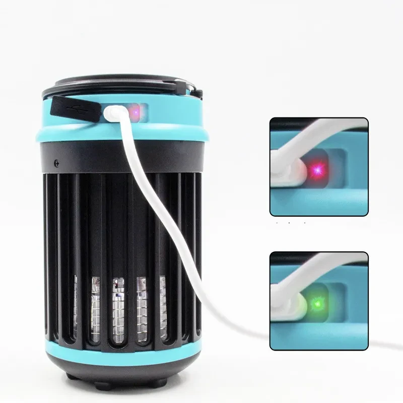 Solar Rechargeable LED Mosquito Killer Lamp for Indoor & Outdoor Use