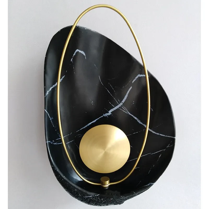 Elegant European Resin Shell LED Wall Light for Luxury Interiors