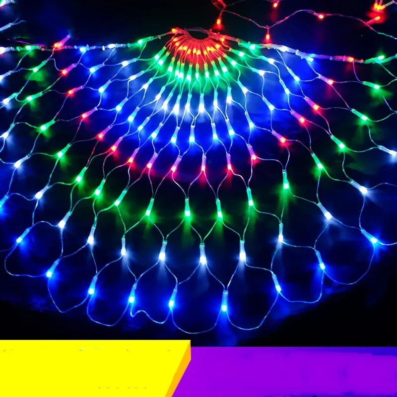 Peacock Net Illumination for Courtyard and Hotel Decor