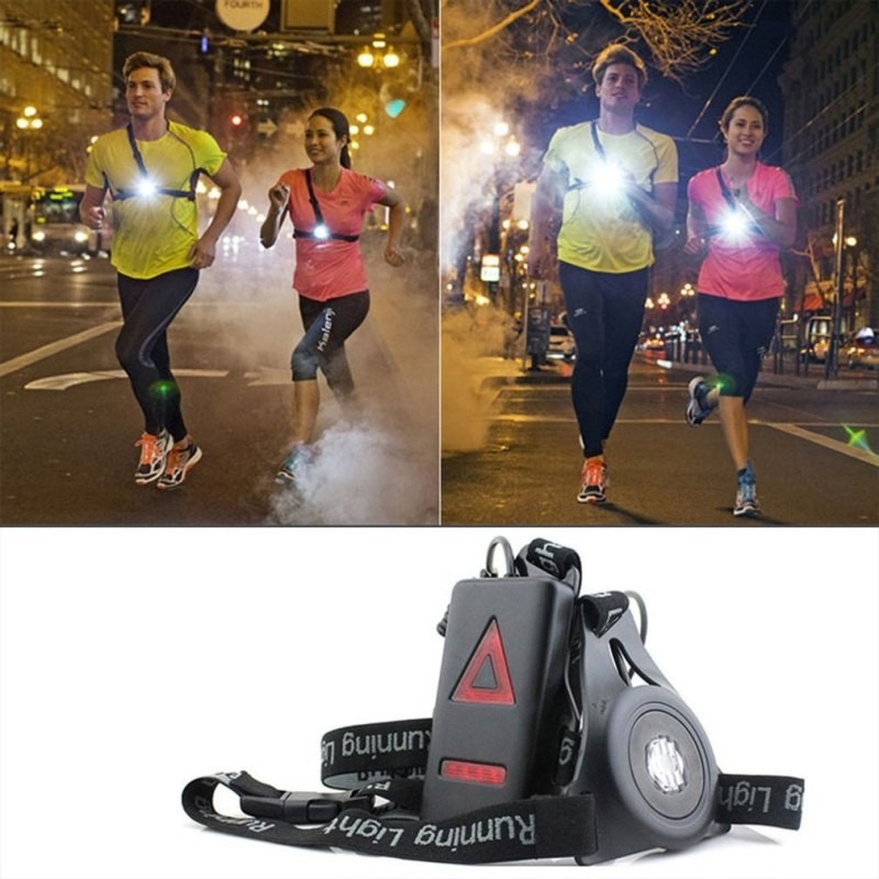 Rechargeable Night Runner Chest Lamp with Dual Safety LEDs