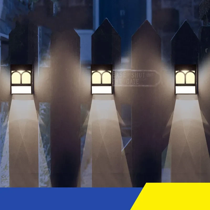 Creative Solar LED Wall Lamp for Yard, Home & Outdoor Decoration