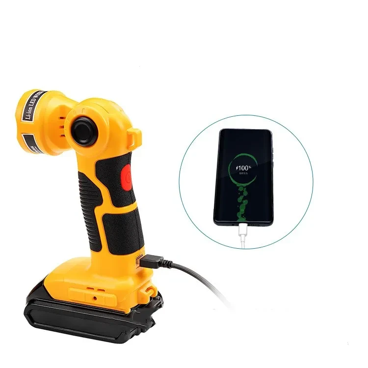 Vertical Outdoor LED Lamp 18V Lithium Battery with Charger 25W