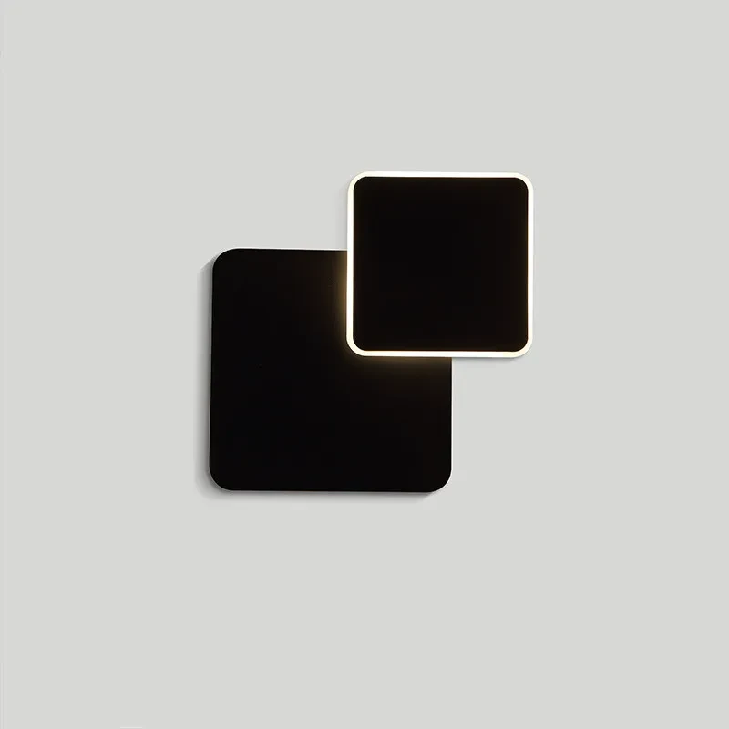 Modern Wrought Iron Bedside Lamp with Acrylic Shade for Home