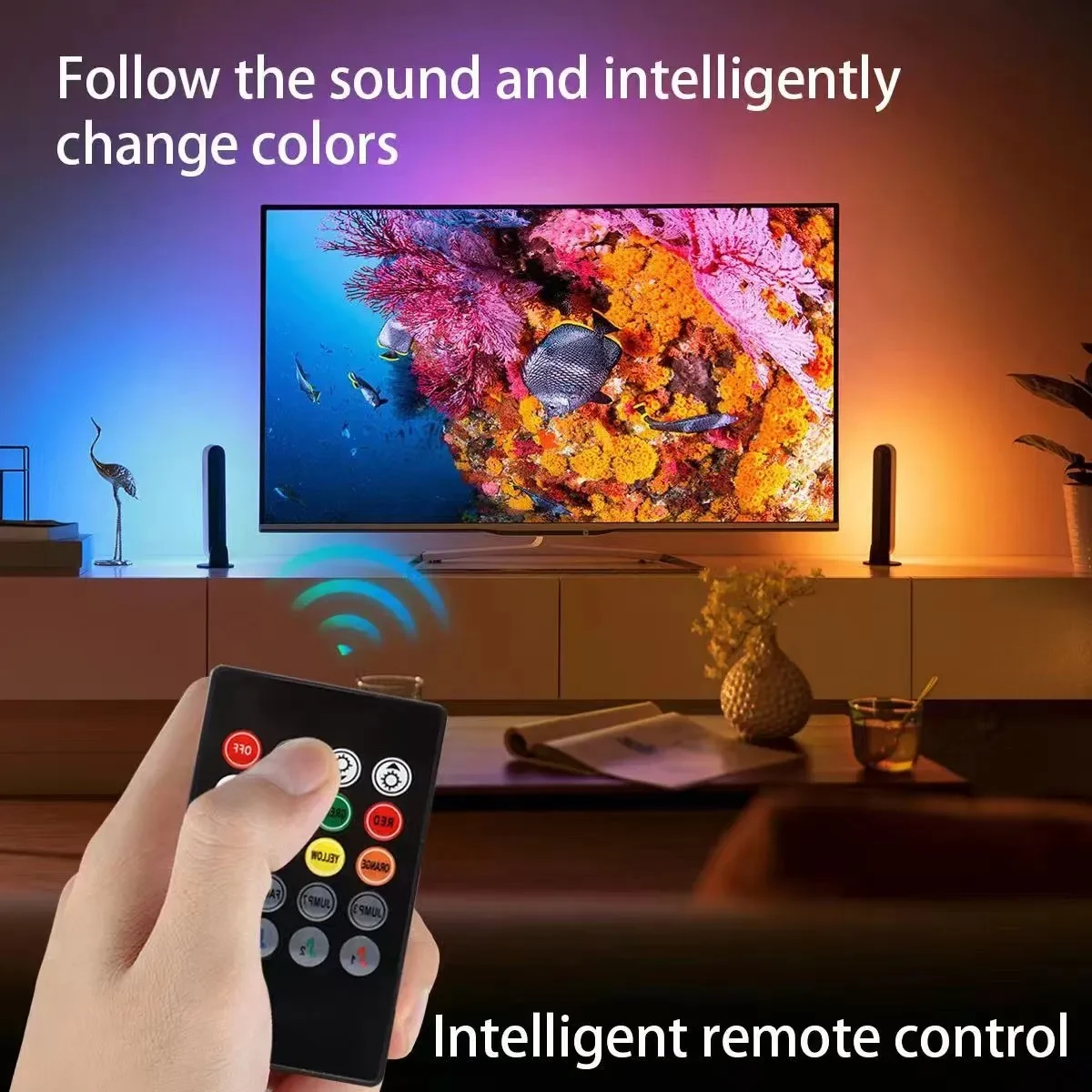 RGB Bluetooth LED Desktop Ambience Light for Music & Mood