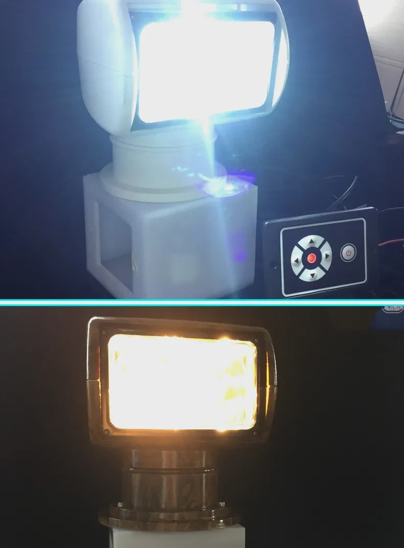 Marine & Truck Remote-Control Spotlight 12V 100W Searchlight