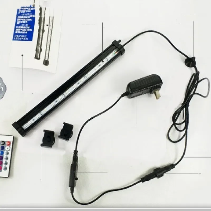 Smart Quad-Core LED Aquarium Light with 16 Colors & Remote Control