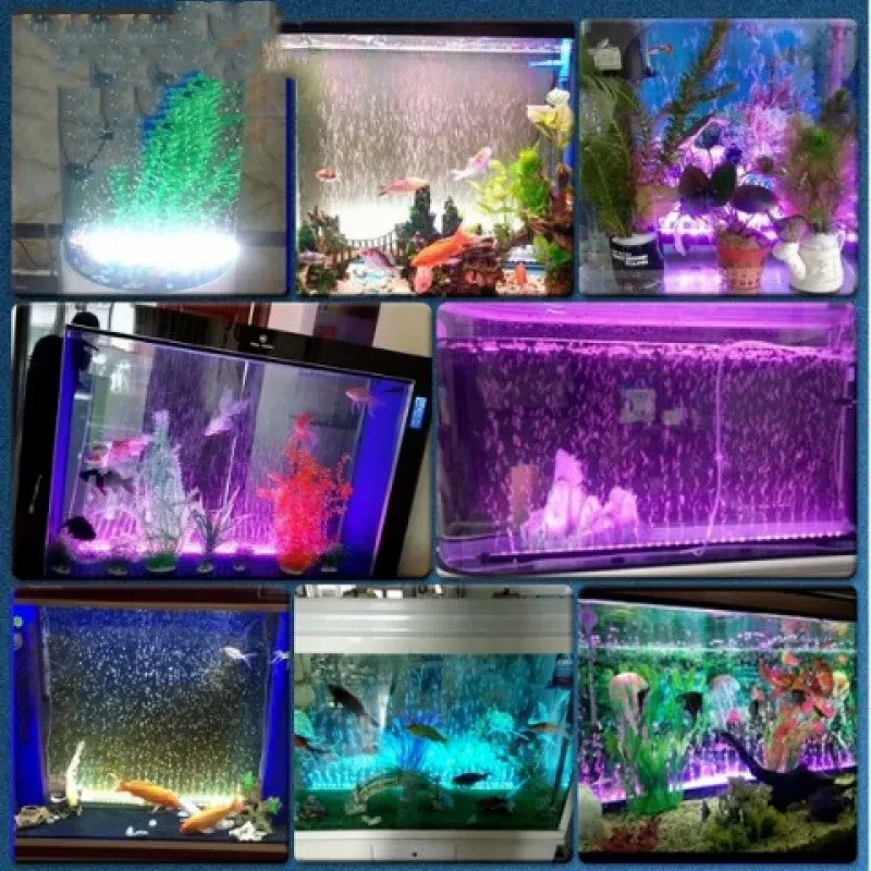 Smart Quad-Core LED Aquarium Light with 16 Colors & Remote Control