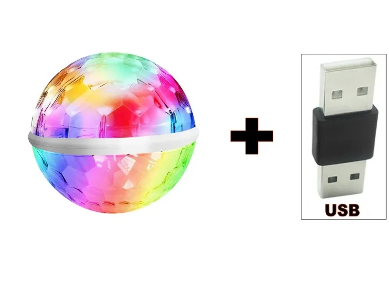 RGB USB Rotating Elf Stage Light for Mobile Party Effects