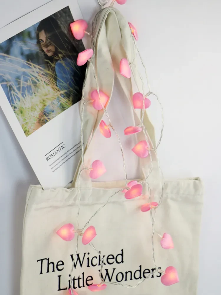 Starry Love Heart LED Fairy Lights for Girls Bedroom Décor