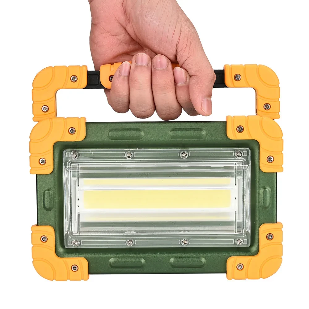 50W COB LED Rechargeable Outdoor Spotlight for Camping & Emergencies