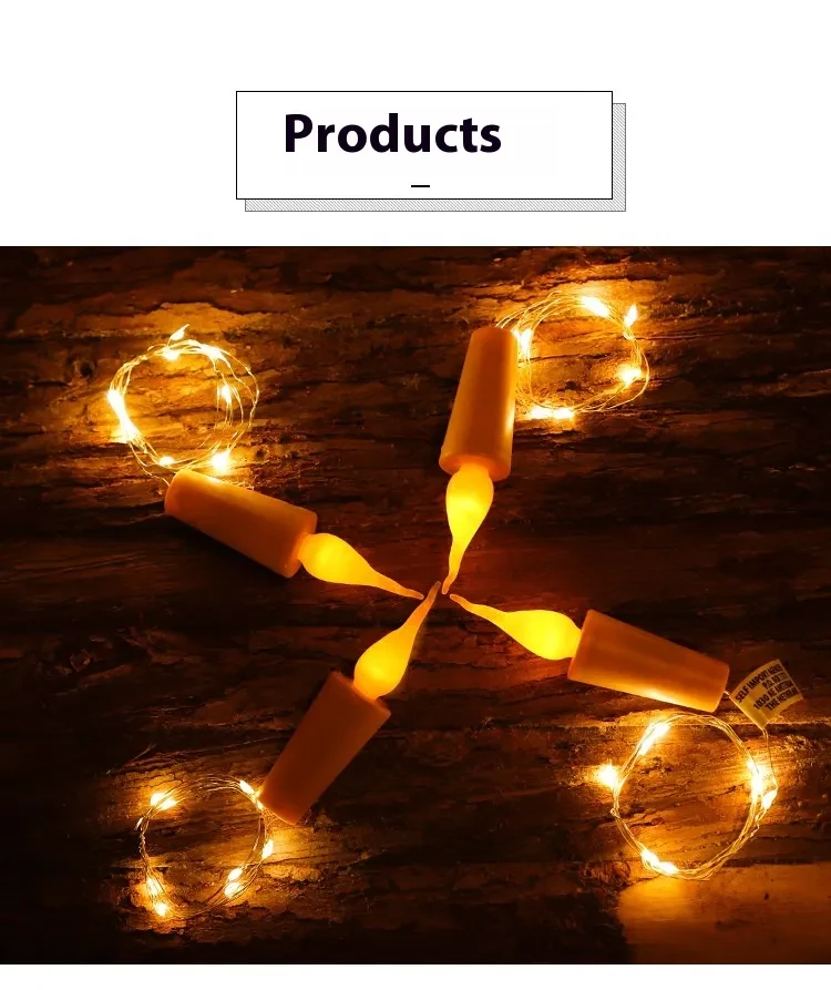 Colourful LED Copper Wire Light Strip for Bottles, Flowers & Gifts