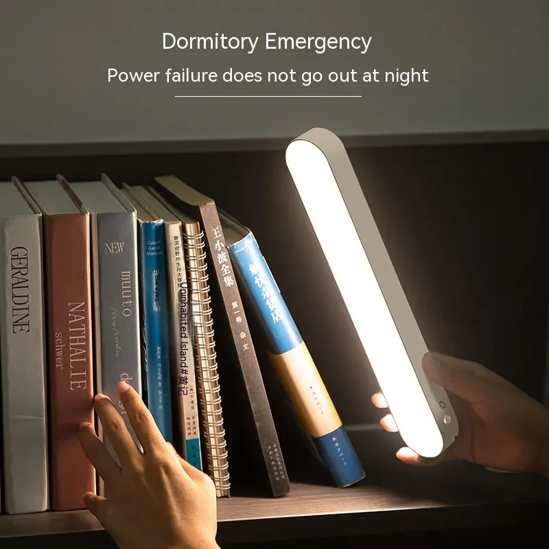 Rechargeable Eye-Care LED Desk Lamp with Adjustable Brightness