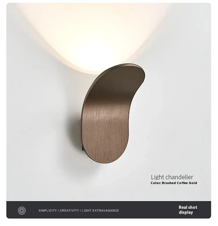 Modern Creative Wall Lamp Brushed Finish Living Room Light Fixture