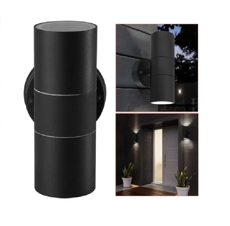 Waterproof Outdoor Double-Head LED Wall Spotlight Modern Corridor Lamp