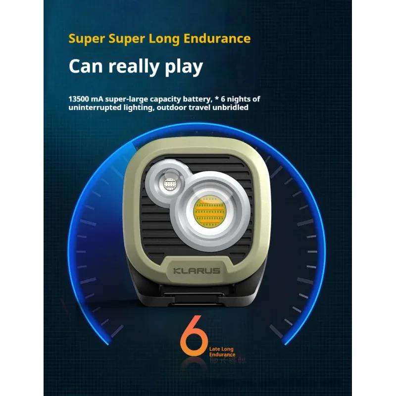 Klarus LED Outdoor Camp Light 1500 Lumen Portable Atmosphere Lamp