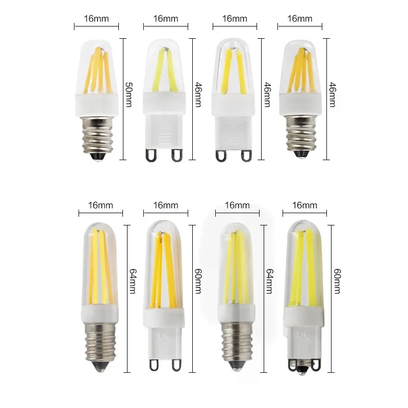 High-Efficiency G9 LED Filament Lamp 220V Dimmable Spotlight