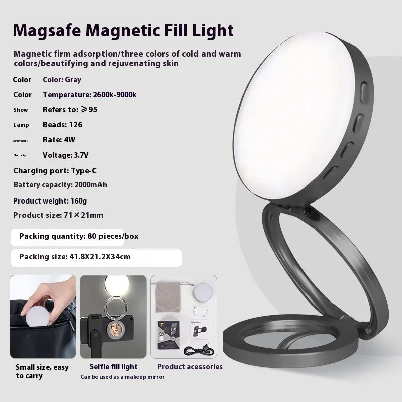 Magnetic Mobile Phone Fill Light Magsafe Mini LED Photography Lamp