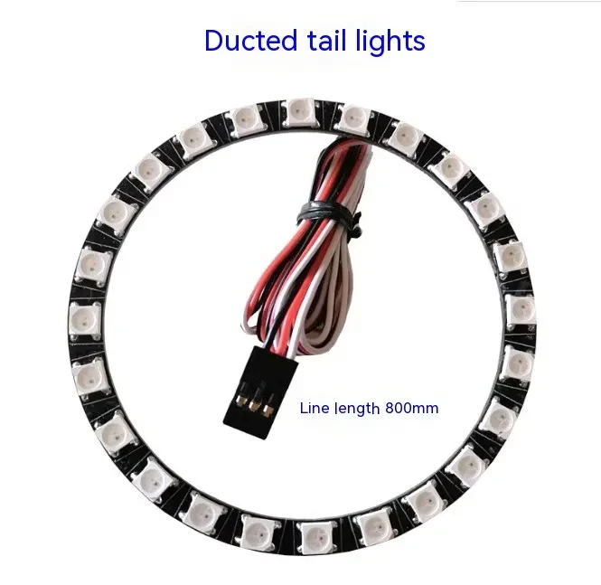 LED Tricolor Gradient Tail Light 70mm Culvert with 24 High Beads