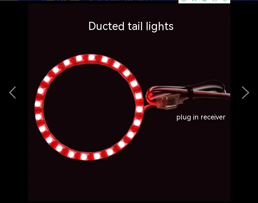 LED Tricolor Gradient Tail Light 70mm Culvert with 24 High Beads