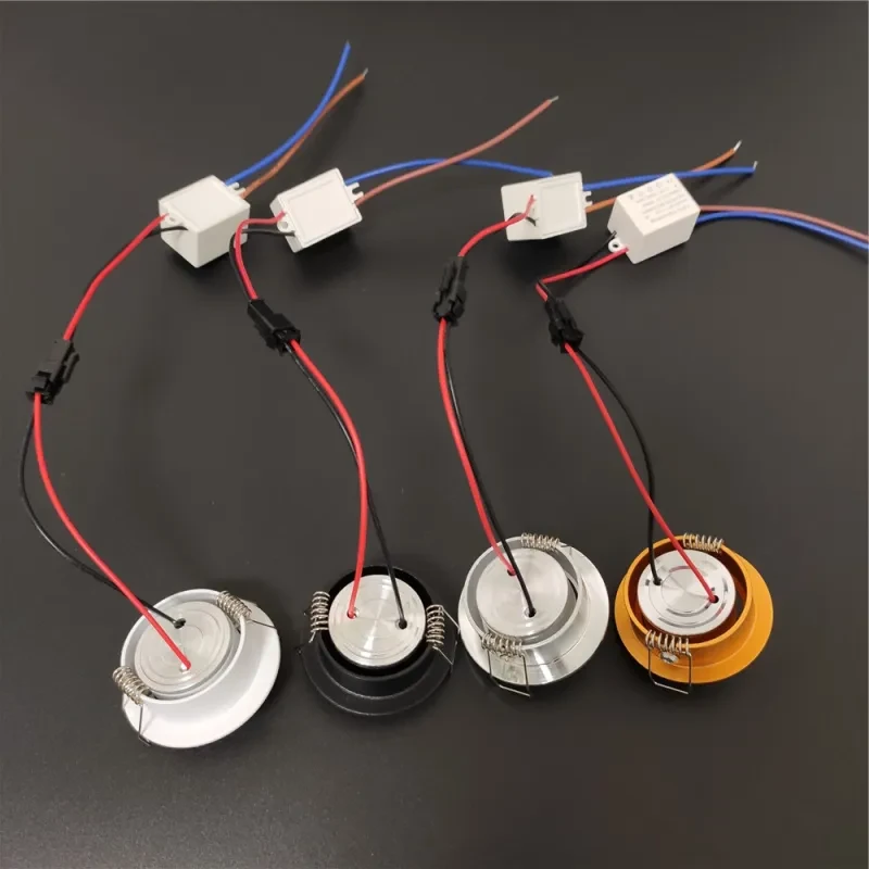 Mini LED Spot Light 1W Embedded Bull Eye Display Cabinet Lamp