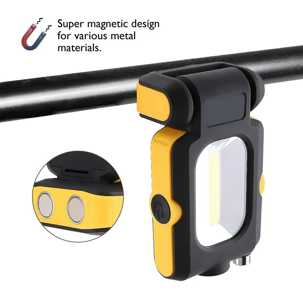 Magnetic Rotating Auto Repair COB Work Light with Pickup Rod