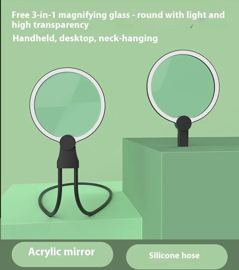 3X LED Magnifying Light Acrylic Lens Desk Beauty Inspection Lamp