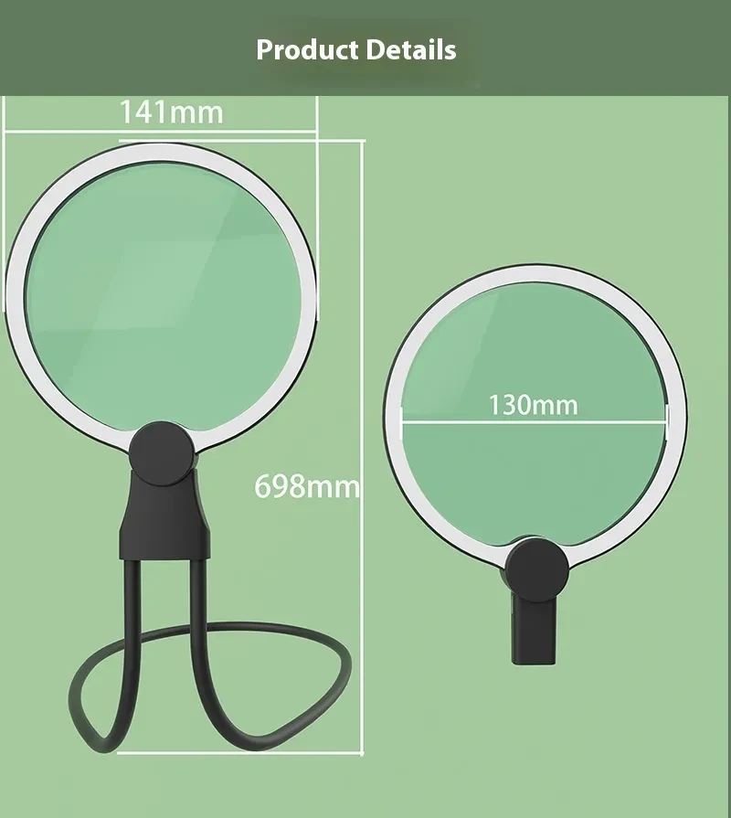 3X LED Magnifying Light Acrylic Lens Desk Beauty Inspection Lamp