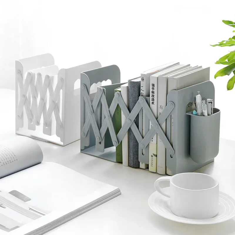 Retractable Bookshelf with Pen Holder Desk Organiser Pro