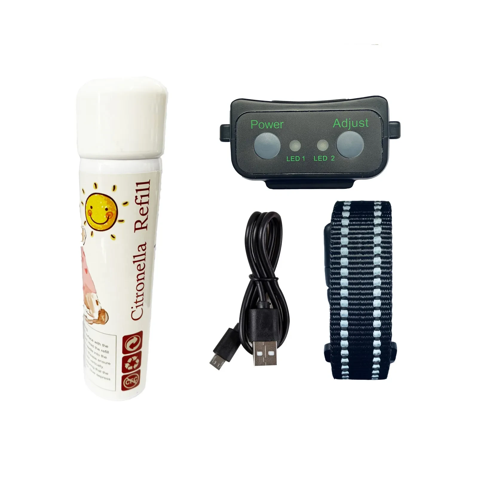 Dog Anti Bark Spray Collar Rechargeable Citronella