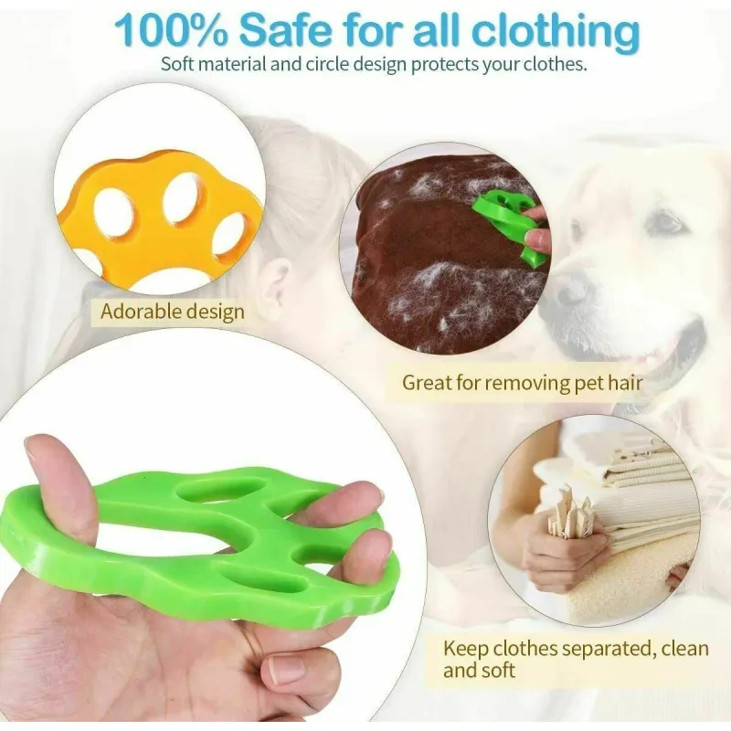 Pet Hair Remover for Laundry Reusable Silicone 2 Pack