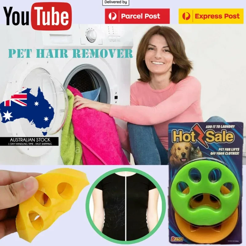 Pet Hair Remover for Laundry Reusable Silicone 2 Pack