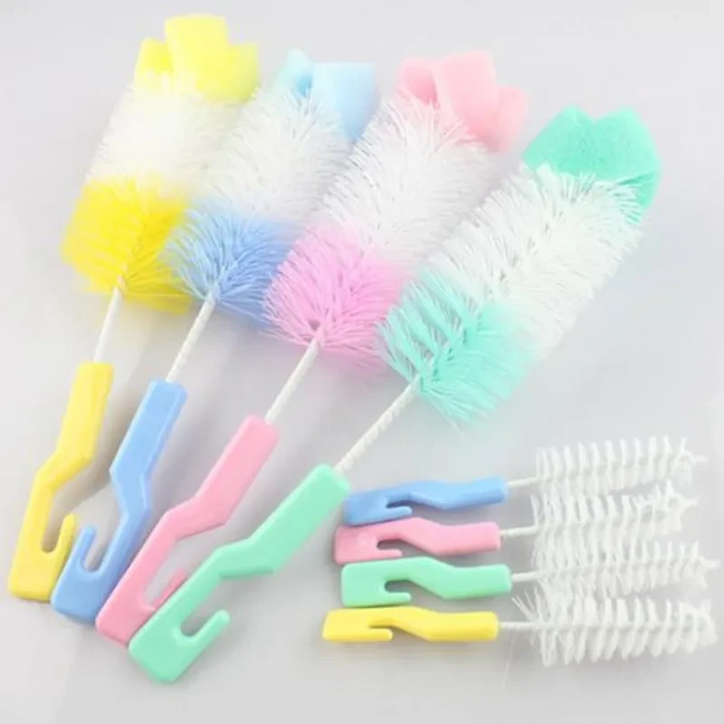 2-in-1 Baby Bottle & Nipple Cleaning Brush Set