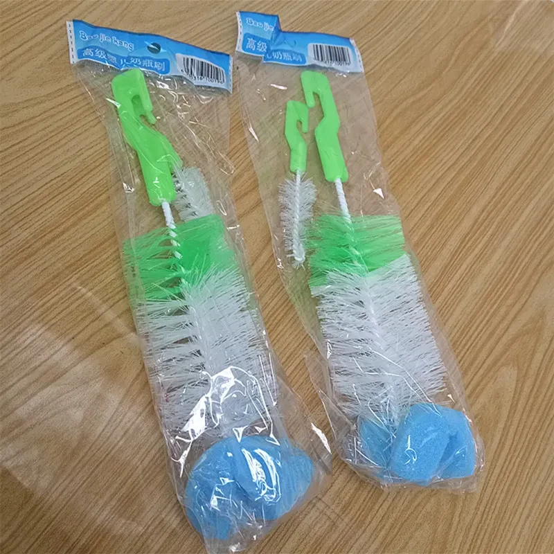 2-in-1 Baby Bottle & Nipple Cleaning Brush Set