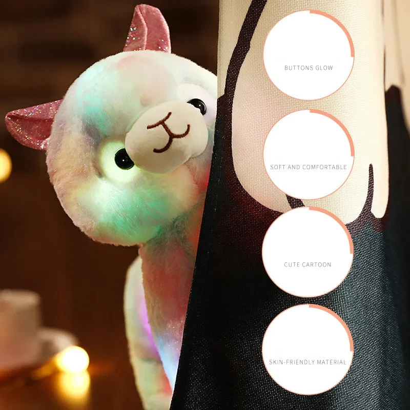 Glowing Alpaca Plush Toy