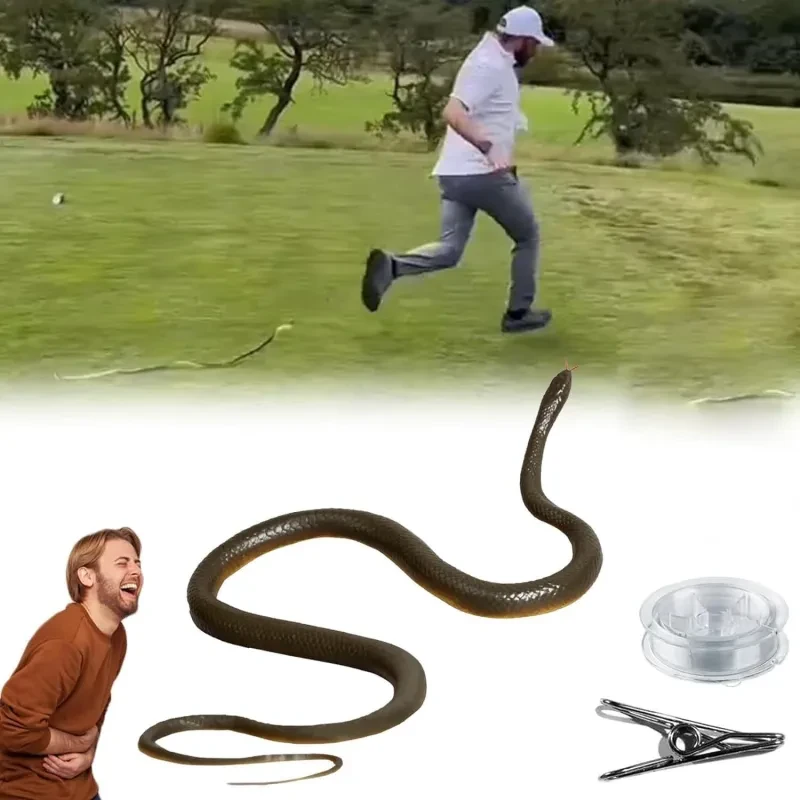 Realistic Rubber Snake Prank Toy
