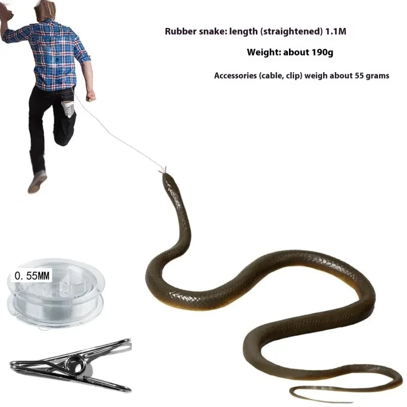 Realistic Rubber Snake Prank Toy