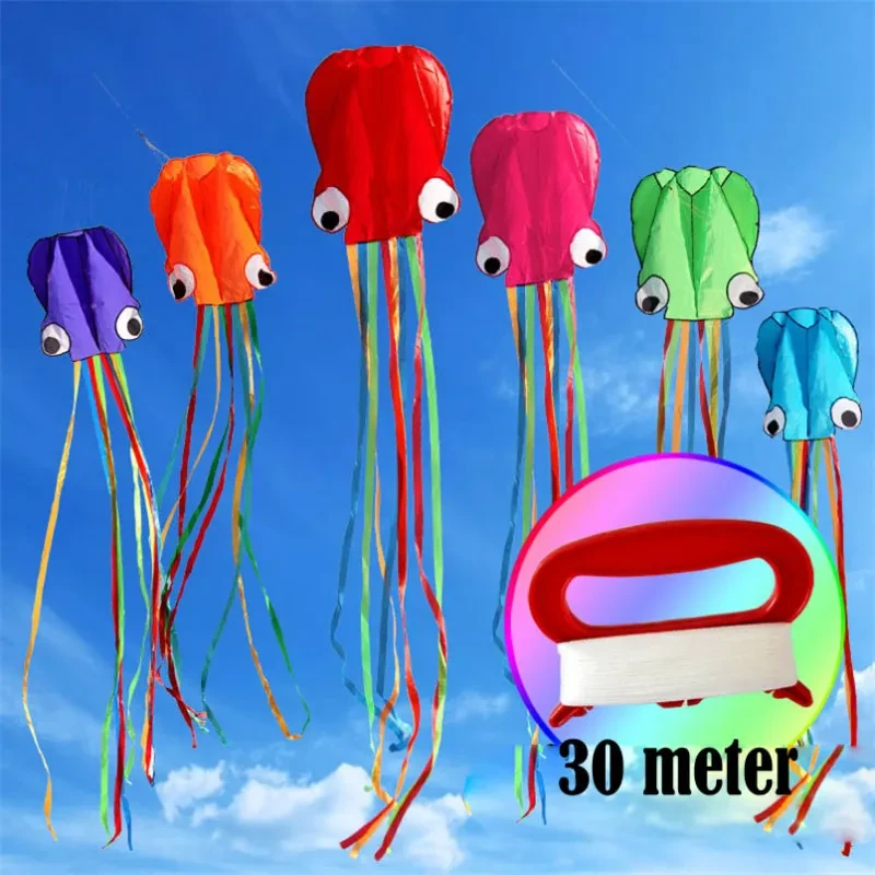 Large Octopus Kite with Handle Line