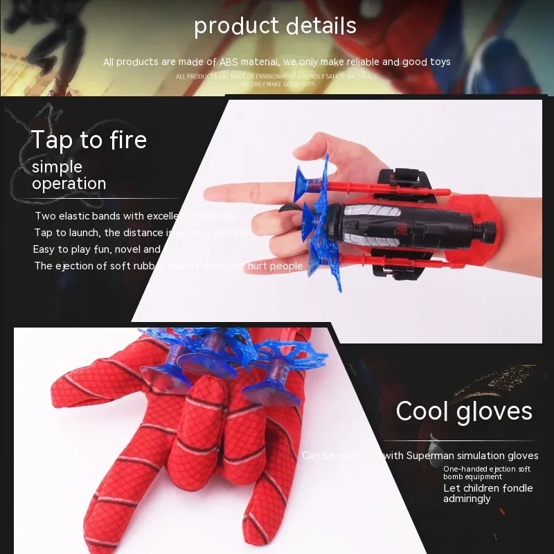 Kids Superhero Web Launcher Toy Set