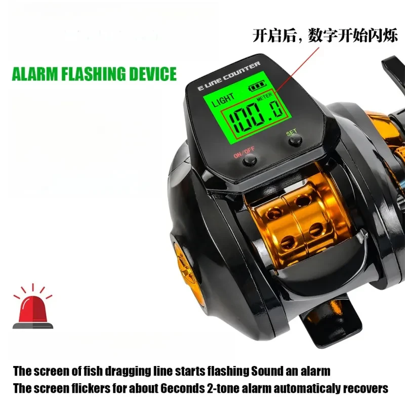 Waterproof Digital Display Baitcasting Reel