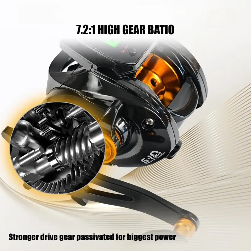 Waterproof Digital Display Baitcasting Reel