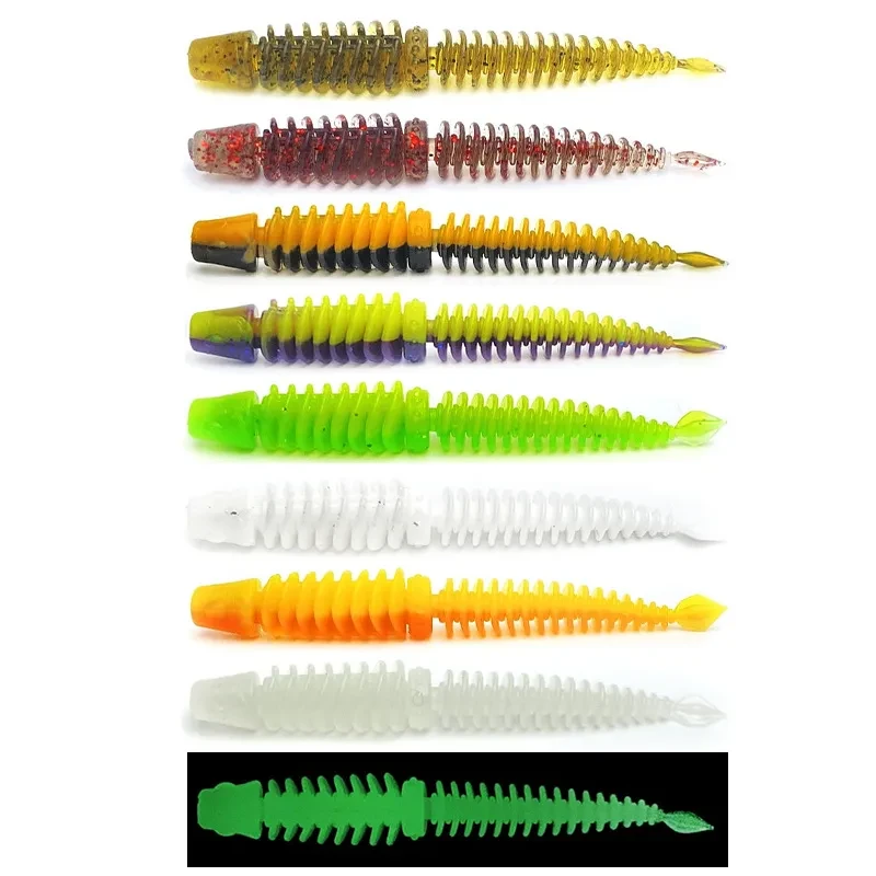 New Static Floating Water Reverse Thread Needle Tail Soft Bait