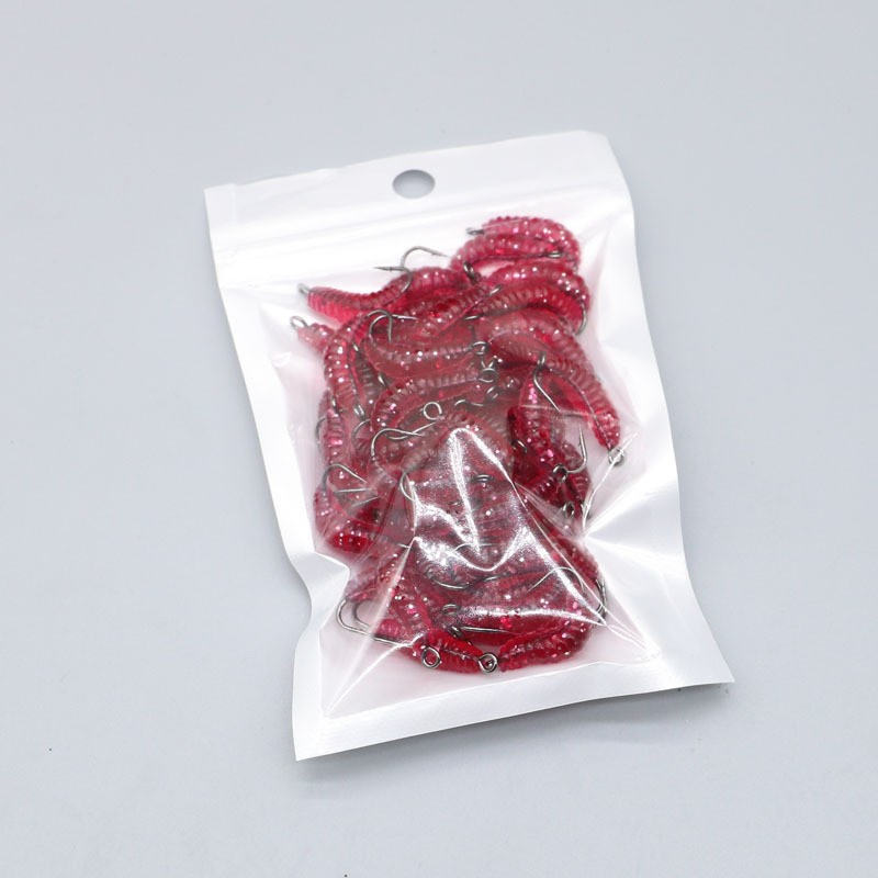 Lure With Hook Mealworm Suit