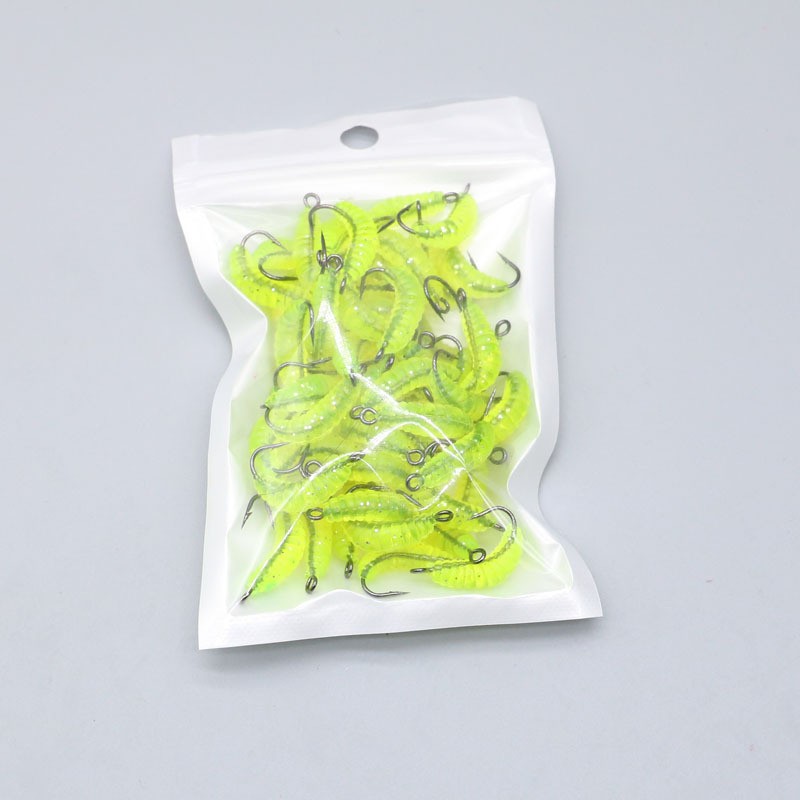 Lure With Hook Mealworm Suit