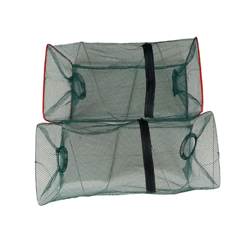 Two-Hole Lobster Basket Folding Fishing Cage
