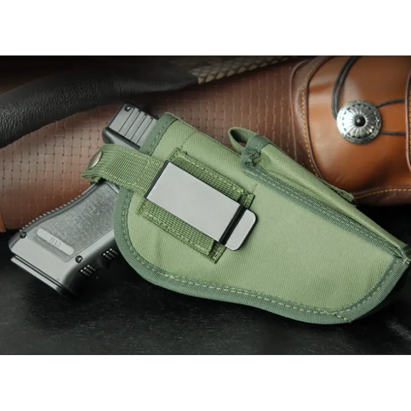 Universal Tactical Holster – Outdoor Nylon Pistol Pouch for Belt or MOLLE Gear